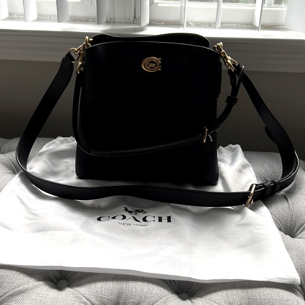 Small black Authentic Coach bag.